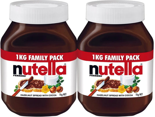 Nutella Hazelnut Spread (1 kg x 2 pk)