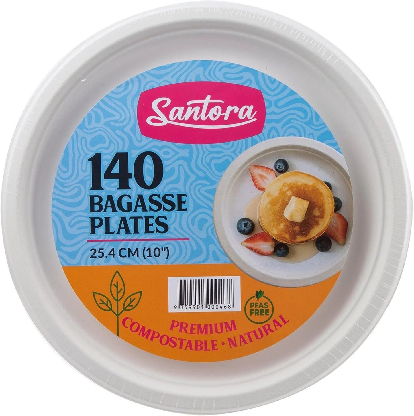 Santora Bagasse Plates (140 pk)
