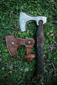 Handmade Carbon Steel Viking Axe For Hunting Camping & Outdoor