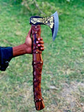 Custom Handmade Carbon Steel Viking Axe, Valentine's Day Gift, Xmas Gift