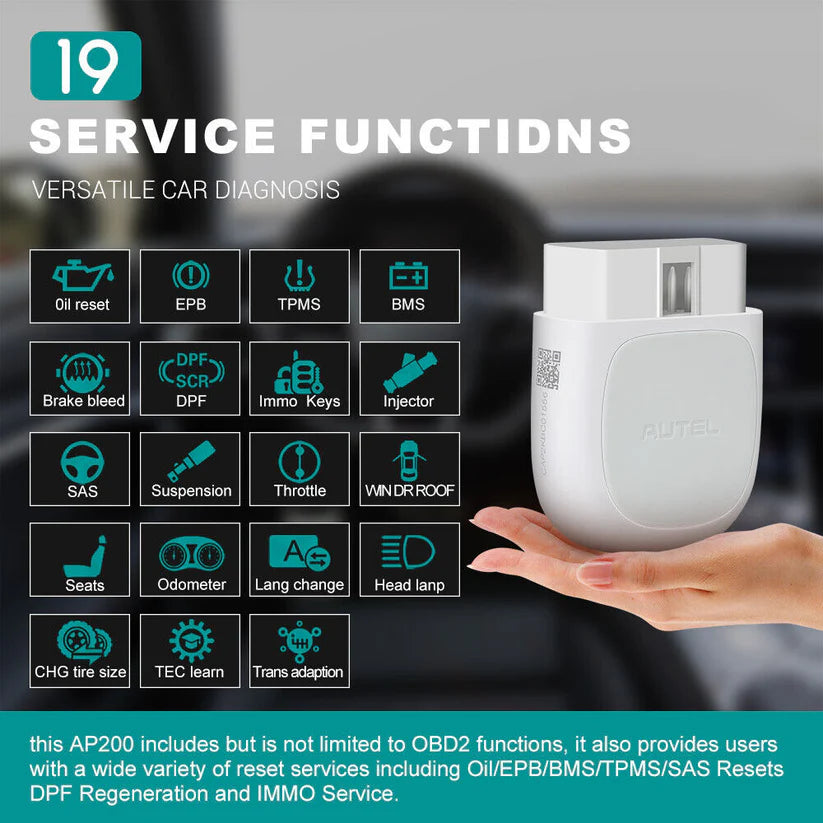 Autel MaxiAP AP200 OBD2 Scanner Diagnostic Tool Full System AutoVIN