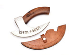 Handmade Viking Pizza Cutter Axe Stainless Steel Blade with Leather Sheath.