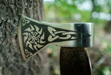 Beautifully designed Custom Handmade Forged Carbon Steel Viking Axes Ideal Gift.