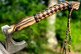 Hand Forged Custom Handmade Viking Axe High Corban Steel Blade Hunting Axe.