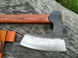 Handmade Custom Carbon Steel Viking Axe Outdoor Camping Unique Gift item..