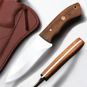 Custom handmade Hunting Knife Carbon Steel 1075 and Bushcraft Knife with sheath Ideal Gift Item