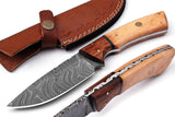 Beautiful Custom Handmade Damascus Hunting Knife Best Damascus Steel Blade.