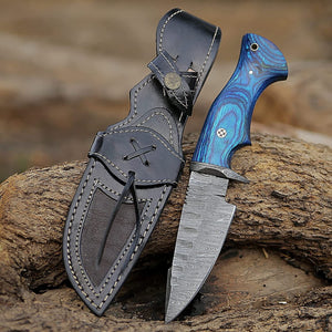 Handmade Damascus Hunting Knife For Skinning Camping Damascus Steel - Free Engraving AU