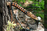 Hand Forged Custom Handmade Viking Axe High Corban Steel Blade Hunting Axe.