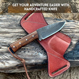 High Quality Corban Steel Camping Knife With Sheath Hunting Knife Fixed Blade