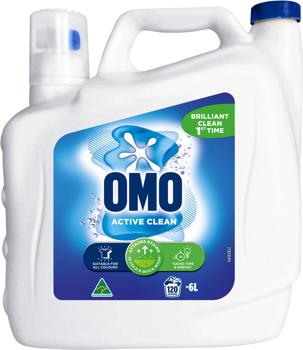 Omo Active Clean Liquid Laundry Detergent (6 L)