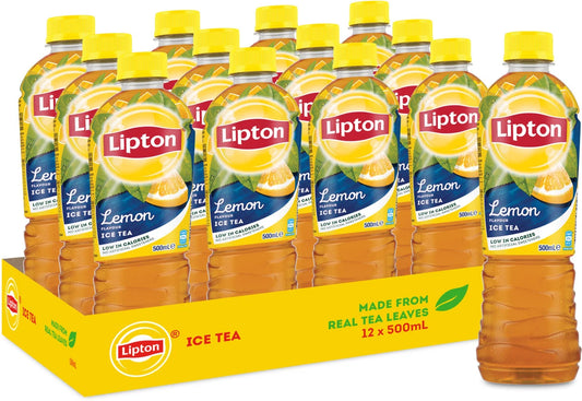 Lipton Lemon Flavor Iced Tea Bottles (500 ml x 12 pk)