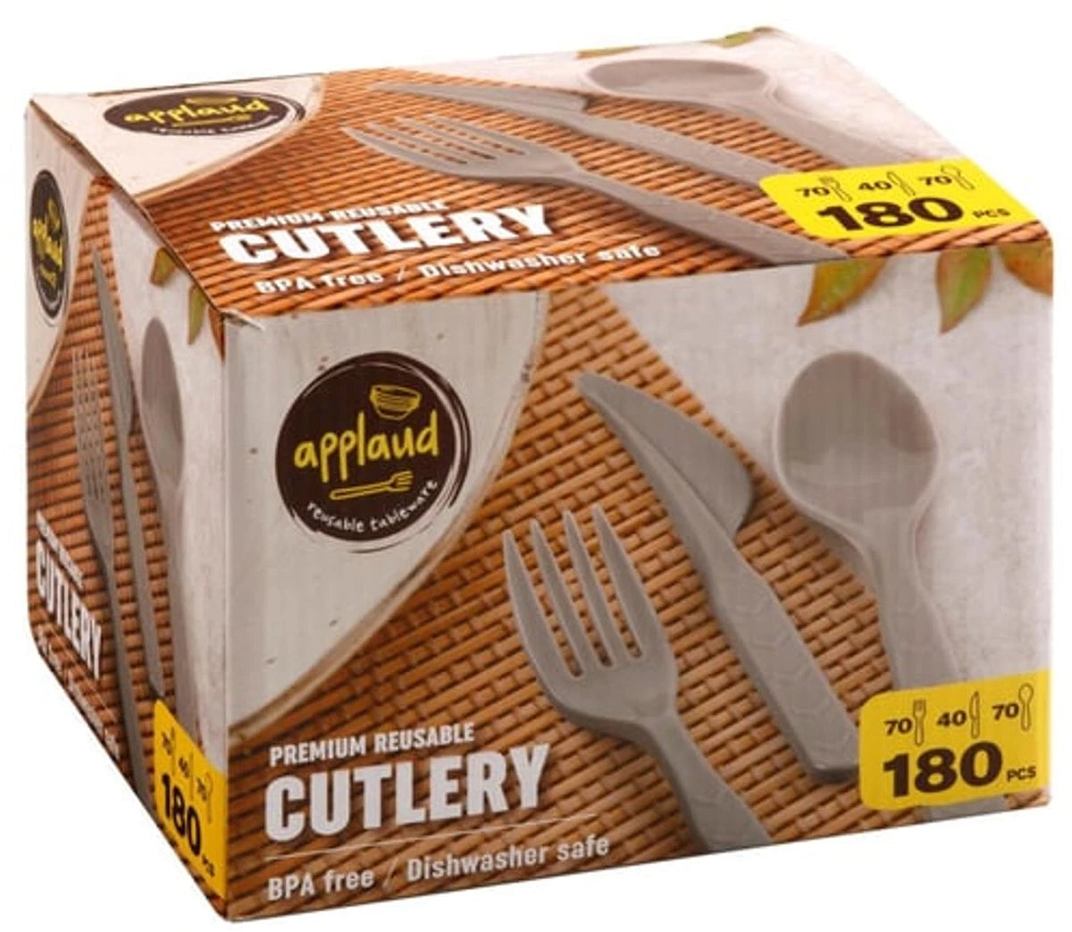Applaud Premium Reusable Cutlery (180 pk)