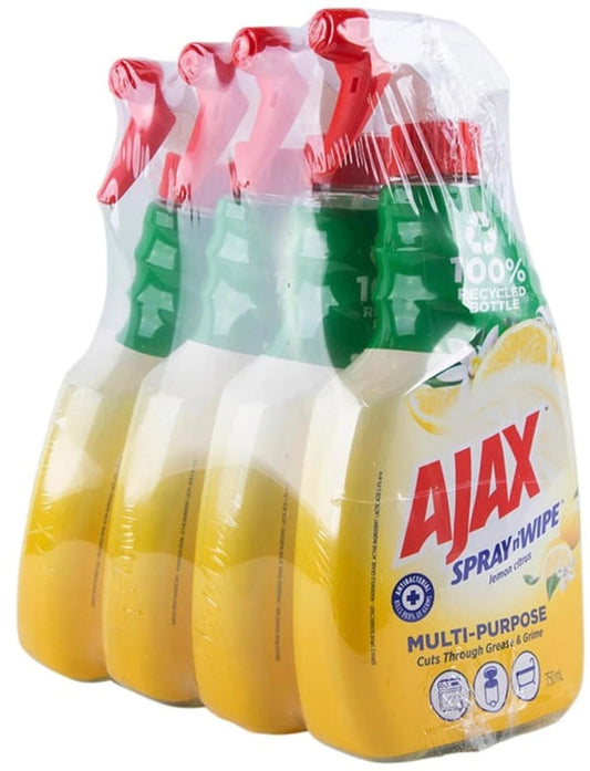 Ajax Spray & Wipes (750 ml x 4 pk)
