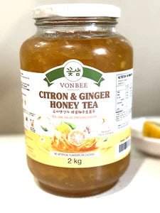 NEW Vonbee Citron Ginger Honey Tea 2kg expiry date 2027 Jam Salad Dressing Gift!