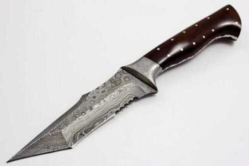 Beautiful Designed Fixed Blade Damascus Steel Hunting Full Tang Knife Gift item