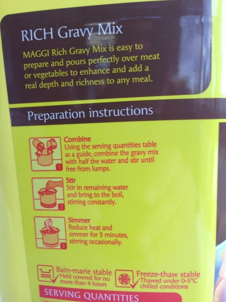 Maggi Rich Gravy Mix Classic 1Kg Long Expiry 200 serves