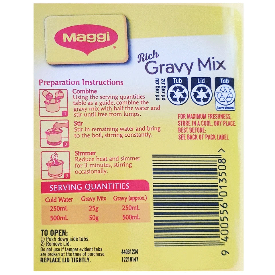 Maggi Rich Gravy Mix Classic 1Kg Long Expiry 200 serves