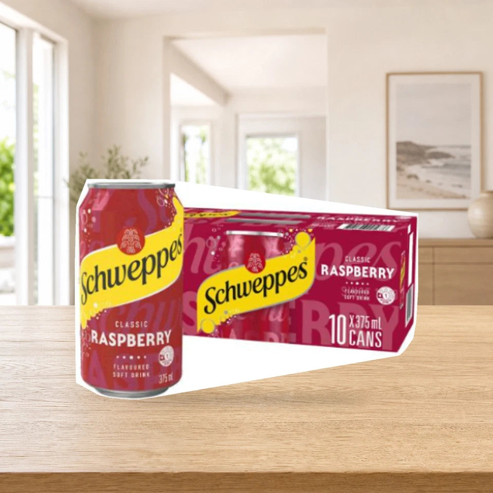 Schweppes Raspberry Soda (375 ml x 10 pk)