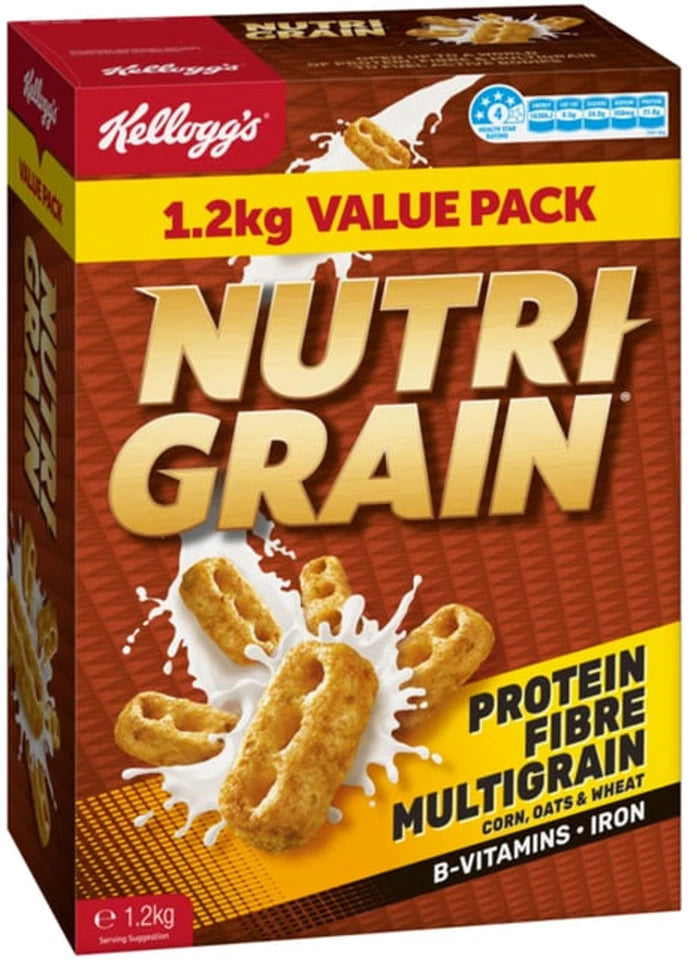 Kellogg's Cereal Nutri Grain Cereal Value Pack (1.2 kg)