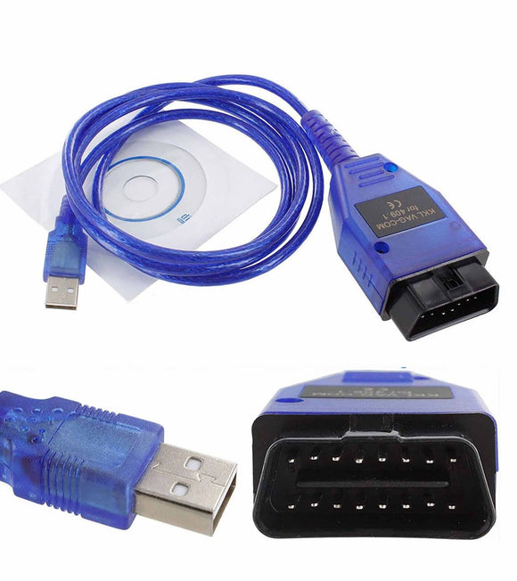 VAG COM 409.1 KKL USB Cable For AUDI Volkswagen Seat OBD2 Car Diagnost –  LiFaFa