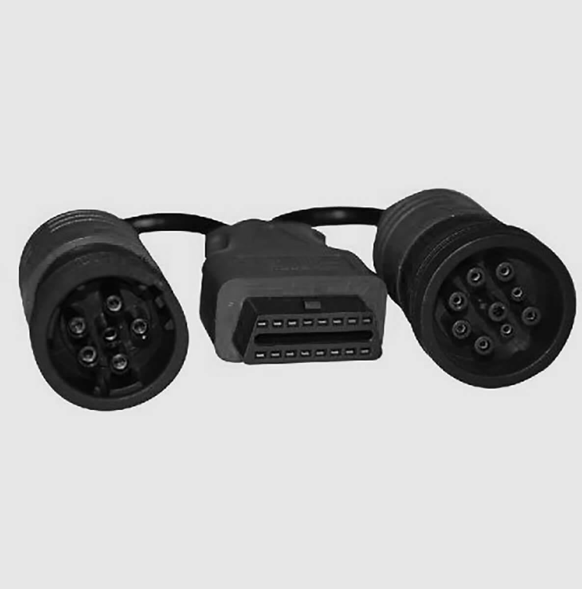 6+9 Pin To OBD II Diagnostic Cable Heavy Diesel Truck J1939 J1708 to J1962 OBD2