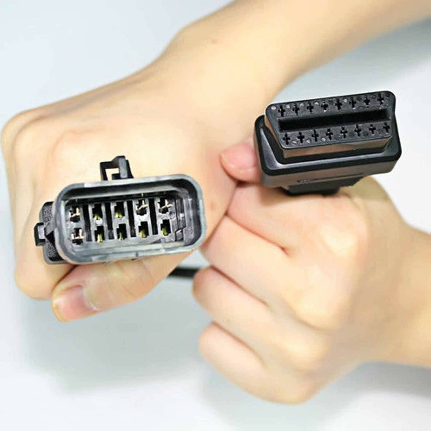 Opel Vauxhall 10 pin to 16 pin OBDII Female Auto Car DLC Extension Adapter Cable