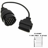 19 Pin To 16 Pin OBD2 OBDII Diagnostic Cable Adapter For Porsche Cars