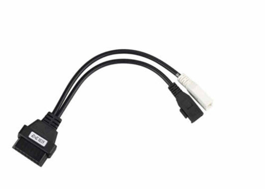 Audi VW 2x2 OBD1 2 Pin to OBD2 16 Pin VAG COM KKL 409 Adapter Diagnostic Cable