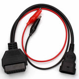 Latest 16Pin to 3Pin Female OBDII Diagnostic Connector 2 Clip Cable for Fiat