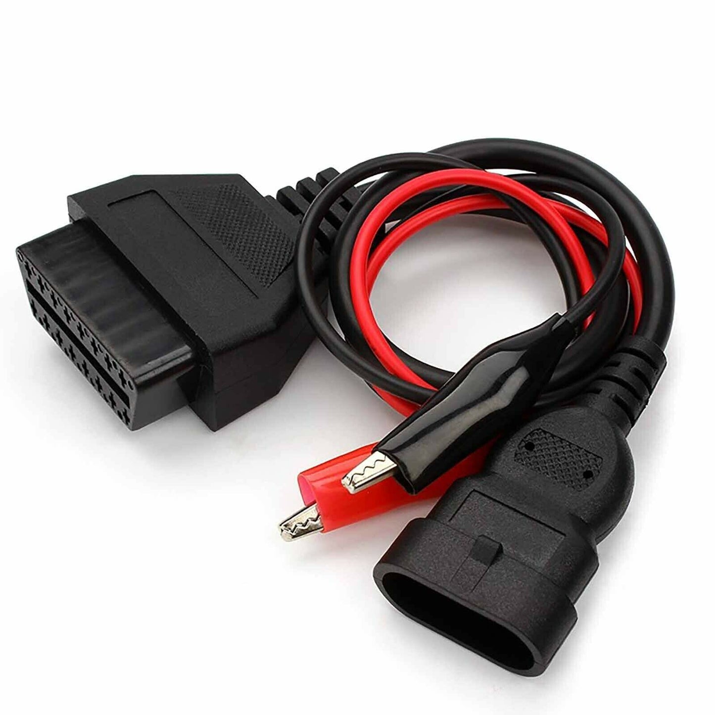 Latest 16Pin to 3Pin Female OBDII Diagnostic Connector 2 Clip Cable for Fiat