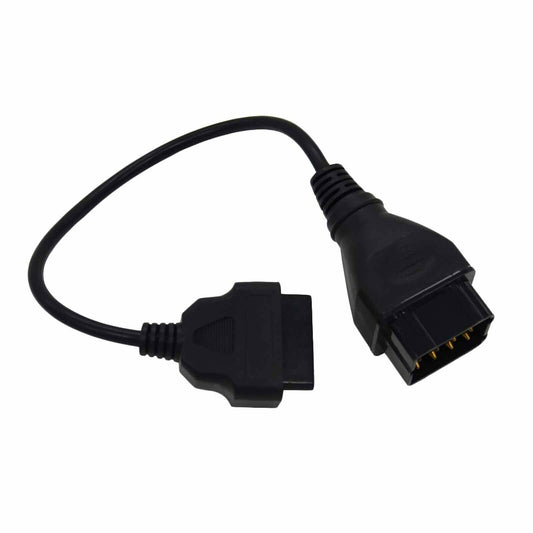 12 Pin to 16 Pin Female OBDII Auto Diagnostic Converter Cable Lead for Renault