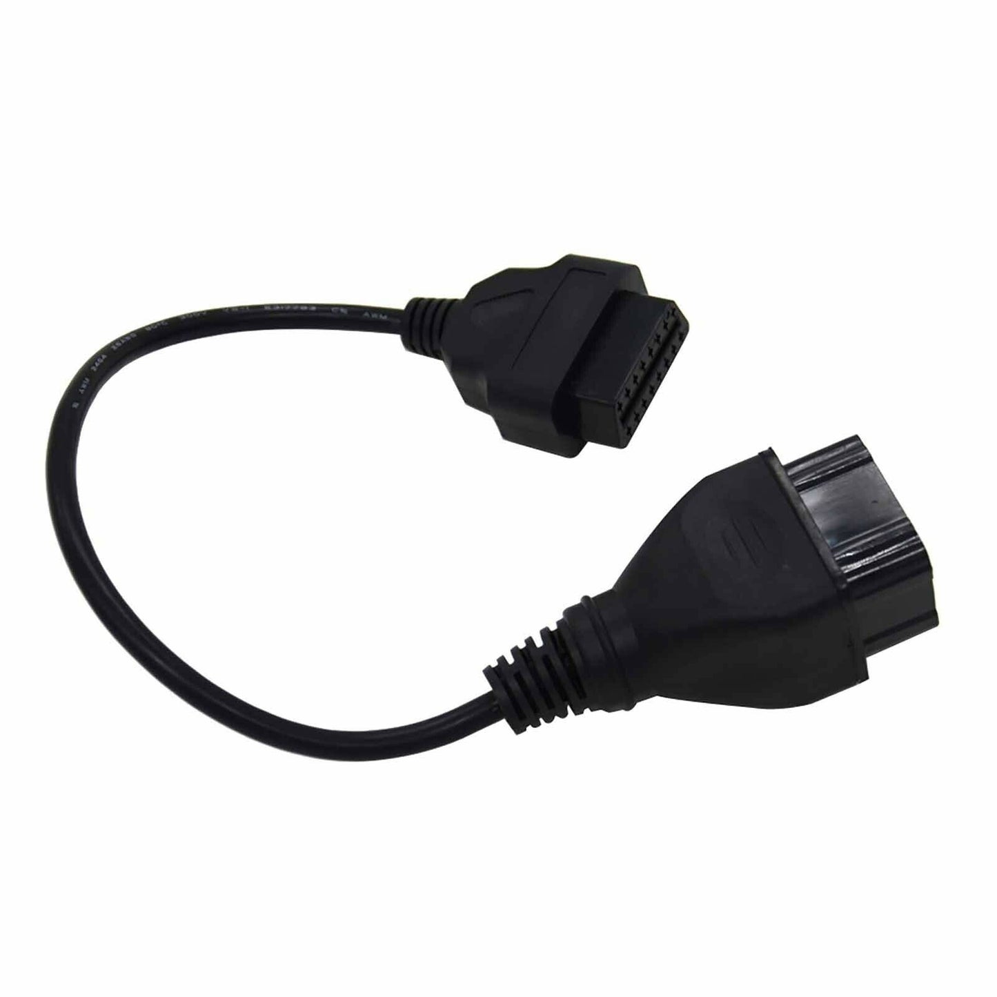 12 Pin to 16 Pin Female OBDII Auto Diagnostic Converter Cable Lead for Renault