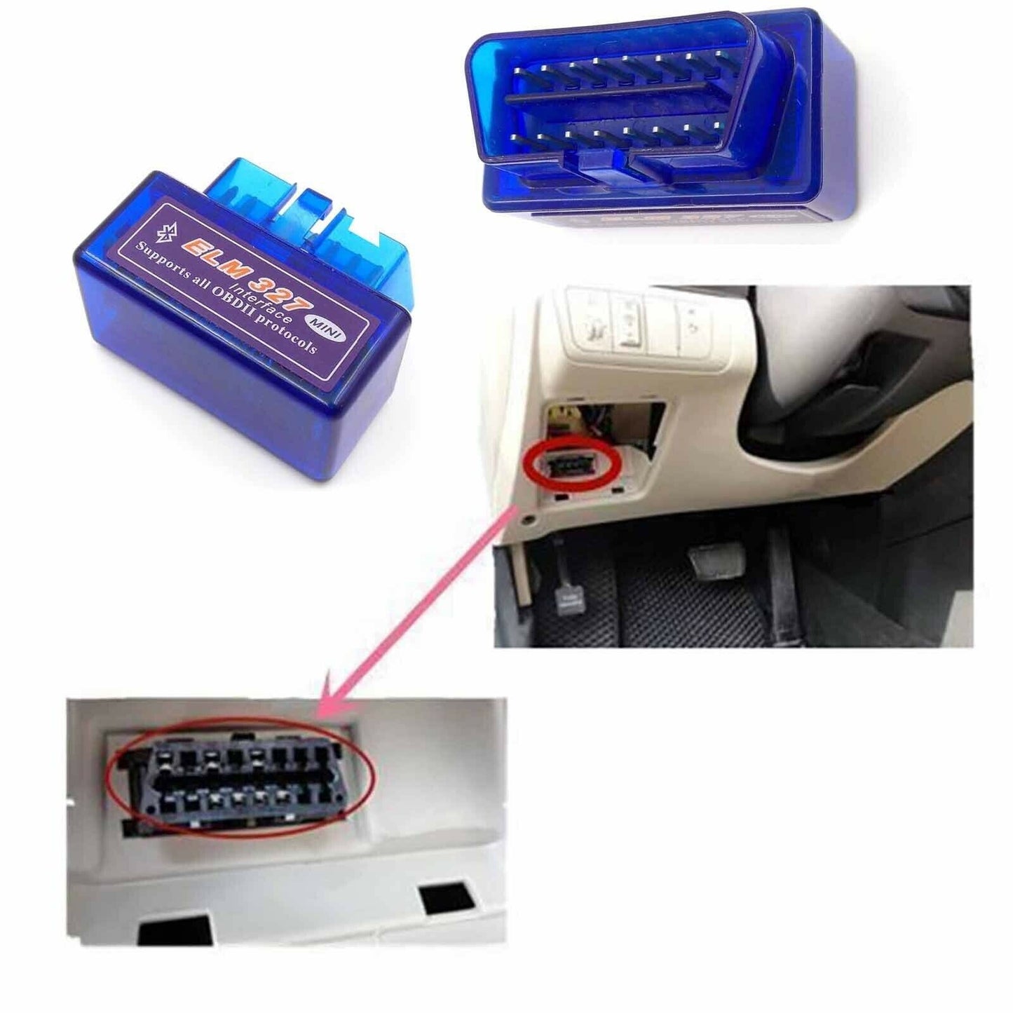 Mini Auto Car ELM327 V1.4 Wireless BT OBD2 Can Bus Scan Scanner Tool for Android