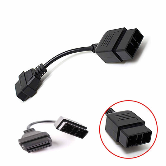9 Pin Male to OBDII 16 Pin Female Extension Adapter Diagnostic Cable For SUBARU