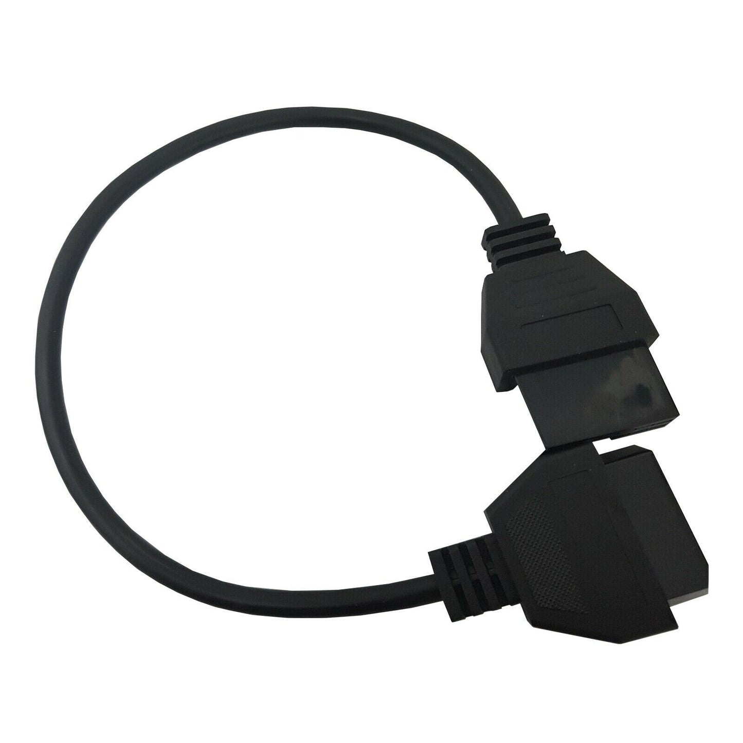 New 12 Pin OBD1 Male to 16 Pin OBD2 Female Diagnostic Adapter Cable for Hyundai