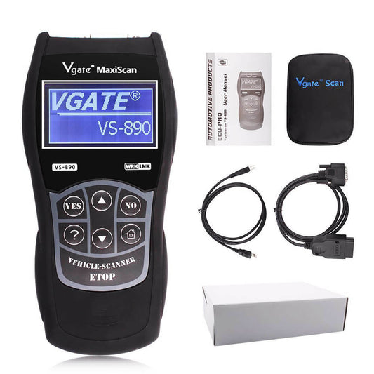 VGATE VS890 Multilanguage OBD2 Auto LCD Engine Fault Code Reader Checker Scanner