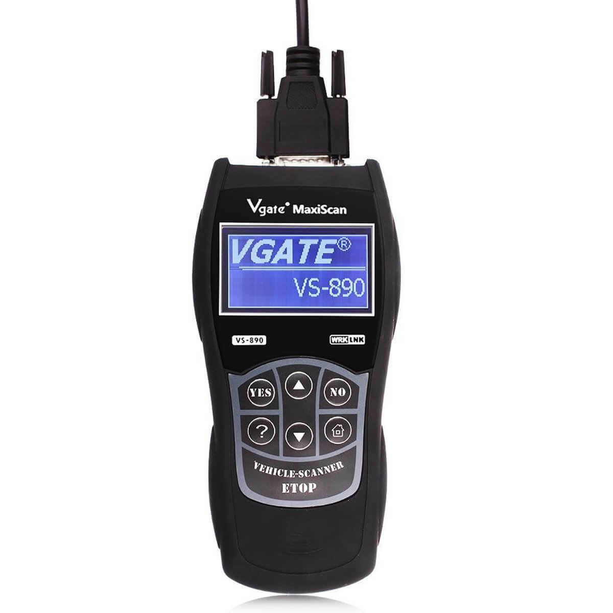 VGATE VS890 Multilanguage OBD2 Auto LCD Engine Fault Code Reader Checker Scanner