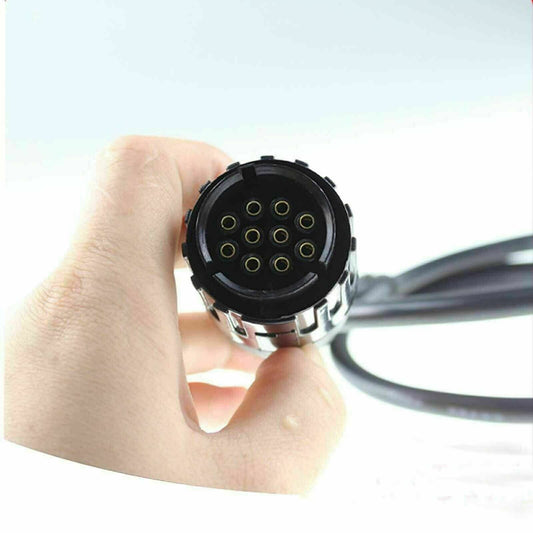 Universal 10 Pin OBD2 Diagnostic Adaptor Fit Motorcycle ICOM-D Cable LF.