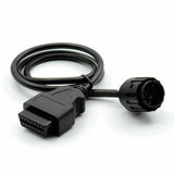 Universal 10 Pin OBD2 Diagnostic Adaptor Fit Motorcycle ICOM-D Cable LF.