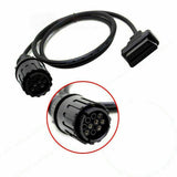 Universal 10 Pin OBD2 Diagnostic Adaptor Fit Motorcycle ICOM-D Cable LF.